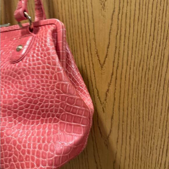 Liz Claiborne Pink Embossed Shoulder Bag - Picture 8 of 10